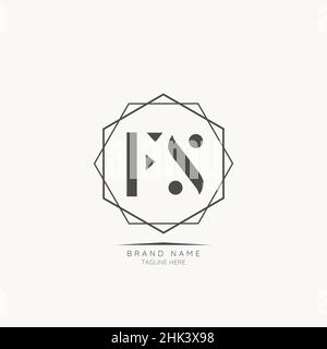 Modern Luxury FS Letter Business Logo Design Alphabet Icon Vector Symbol. Creative minimal letter logo template. Stock Vector