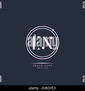 Modern Luxury EX Letter Business Logo Design Alphabet Icon Vector Symbol. Creative minimal letter logo template. Stock Vector