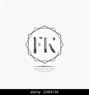 Modern Luxury FK Letter Business Logo Design Alphabet Icon Vector Symbol. Creative minimal letter logo template. Stock Vector