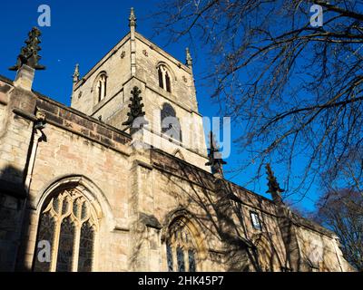 Parish church of St John in Knaresborough North Yorkshire England Stock Photo