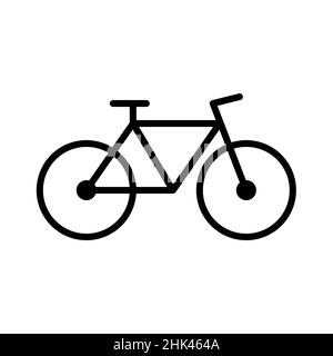 Bicycle icon. Pixel perfect, editable stroke Stock Vector