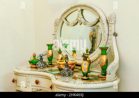 Colonial chest of drawers in the Decorative Arts Museum. The 'Museo de Artes Decorativas' is a famous place and a major tourist attraction in the Cuba Stock Photo