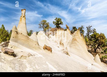 Paisaje Lunar landscape at Villaflor, Santa Cruz de Tenerife, Spain Stock Photo