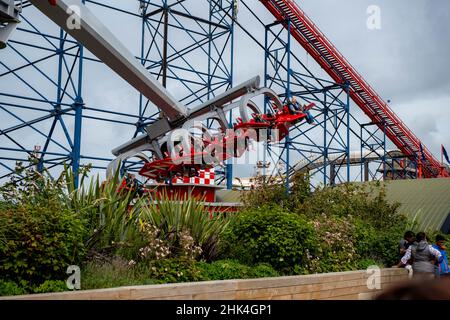 Ghost Train, Blackpool Pleasure Beach, Lancashire, England, UK. Circa ...