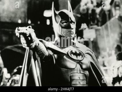 American actor Michael Keaton in the movie Batman Returns, USA 1992