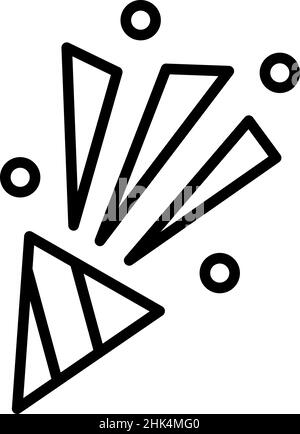 Wedding firework icon on white background, vector illustration Stock Vector