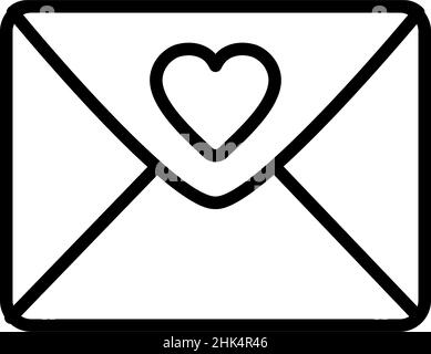 Wedding invitation icon on white background, vector illustration Stock Vector