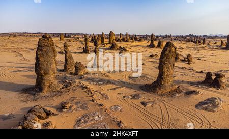 Ula Rohk Algharameel rock formations, Al Ula, Kingdom of Saudi Arabia Stock ...