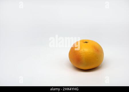 Yellow grapefruit isolated on white background Stock Photo