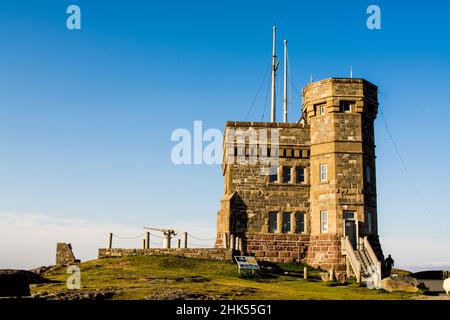 Cabot Tower, Signal Hill National Historic Site, St. John's, Newfoundland, Canada, North America Stock Photo