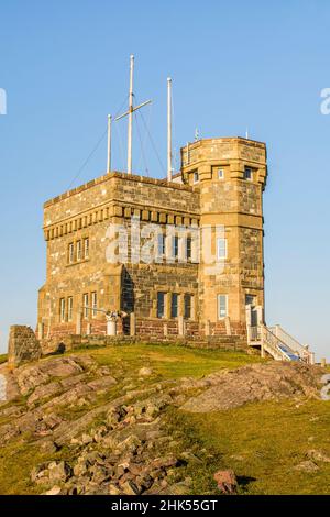 Cabot Tower, Signal Hill National Historic Site, St. John's, Newfoundland, Canada, North America Stock Photo