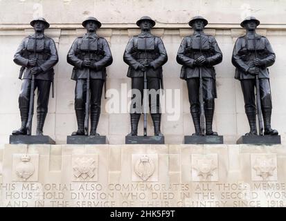 War memorial to the Household Guards at Horseguards Parade, London Stock Photo
