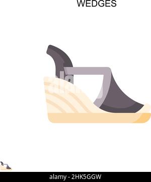 Wedges Simple vector icon. Illustration symbol design template for web ...