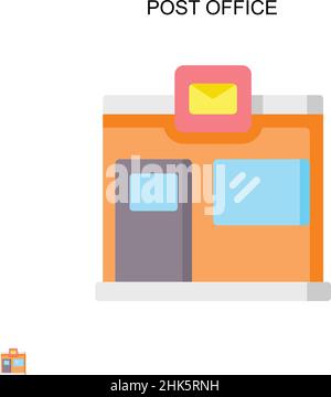 Post office Simple vector icon. Illustration symbol design template for web mobile UI element. Stock Vector