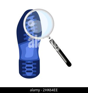 Boot footprint isolated on white background. Security access concept . Vector illustration design. Stock Vector