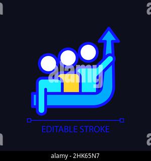 Common goal pixel perfect RGB color icon for dark theme Stock Vector