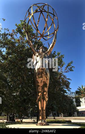 Emmy Award ststue at the Television Academy offices Stock Photo