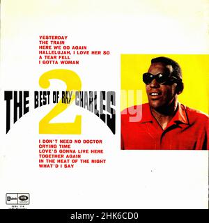 Vintage vinyl record cover - Charles, Ray - Greatest Hits Vol.2 - Italy - 1968 Stock Photo