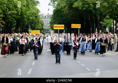 Vienna, Austria. June 02, 2012. Wind Music Festival in Vienna Stock Photo