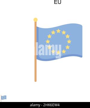 European star flag symbol. EU stars circle logo symbol Stock Vector ...