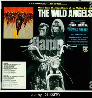 The Wild Angels - Vintage Soundtrack Vinyl Album Stock Photo