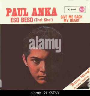 Vintage vinyl record cover - Anka, Paul-Eso Beso-1962 Stock Photo