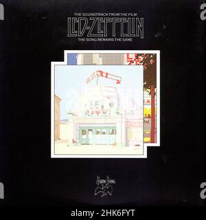 Vintage vinyl record cover - Led Zeppelin - The Song Remains The Same - D - 1976 Stock Photo
