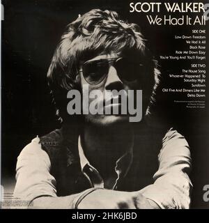 Vintage vinyl record cover - Walker, Scott - We Had It All - UK - 1974 01 Stock Photo