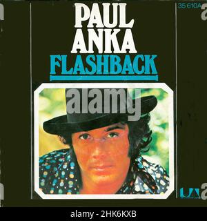 Vintage vinyl record cover -  Anka, Paul - Flashback.- D - 1974 Stock Photo