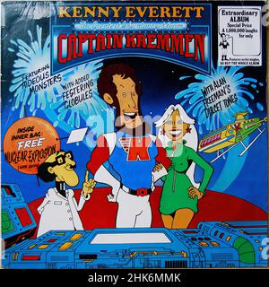 Vintage vinyl record cover -  Radio - Comedy - Kenny Everett - Captain Kremmen Stock Photo