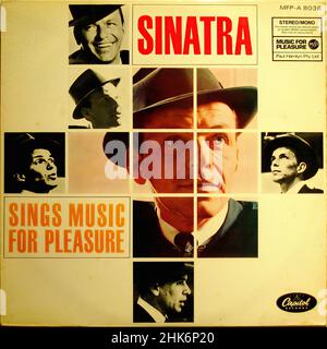 Vintage vinyl record cover -  Sinatra - Sings Music For Pleasure Stock Photo