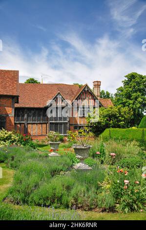 Dorney Court Tudor Manor House and garden, Dorney, Buckinghamshire, England, United Kingdom Stock Photo