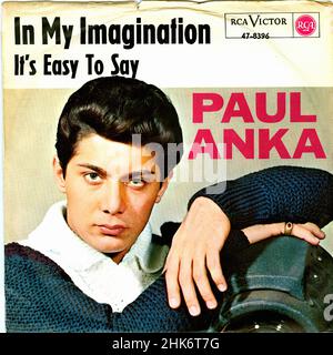 Vintage vinyl record cover -  Anka, Paul - In My Imagination.- D - 1964 Stock Photo