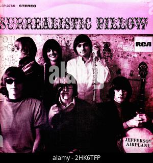 Vintage vinyl record cover - Jefferson Airplane - Surrealistic Pillow - D - 1967 Stock Photo