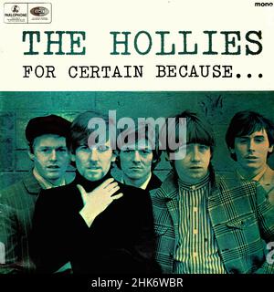 Vintage vinyl record cover -  Hollies, The - For Certain Because - UK - 1966 Stock Photo