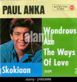 Vintage vinyl record cover -  Anka, Paul - Skokiaan.- D - 1964 Stock Photo