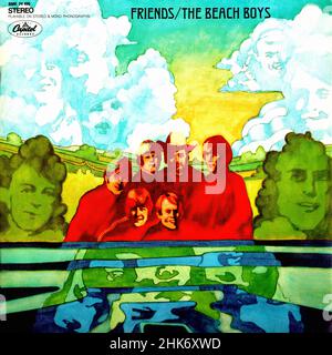 Vintage vinyl record cover - Beach Boys , The - Friends - D - 1968