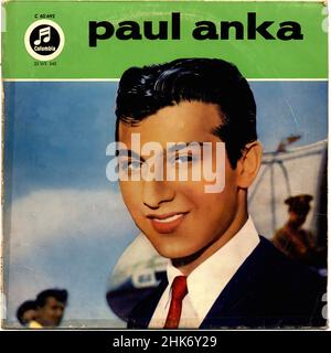 Vintage vinyl record cover -  Anka, Paul - Paul Anka - D Stock Photo