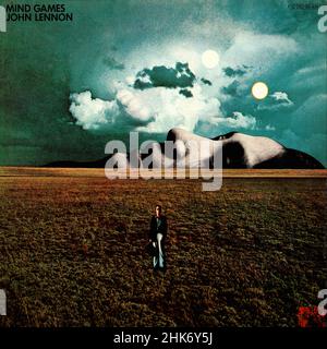 Vintage vinyl record cover -  Lennon, John - Mind Games - D - 1973 Stock Photo