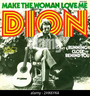 Vintage vinyl record cover -  Dion - Make The Woman Love Me - D - 1975 Stock Photo