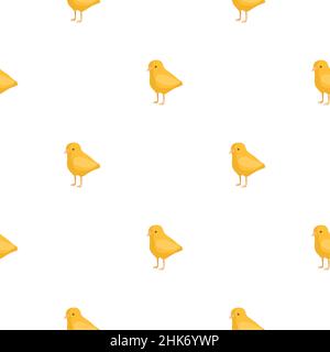 Seamless pattern of chicken. Domestic animals on colorful background. Vector illustration for textile prints, fabric, banners, backdrops and wallpaper Stock Vector