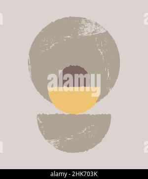 Simple forms. The composition is in a flat style. Stock Vector
