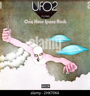 Vintage vinyl record cover - UFO - 2 - Flying - D - 1971 Stock Photo