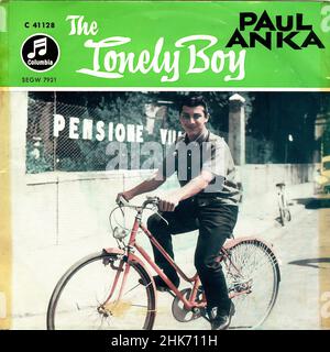 Vintage vinyl record cover - Anka, Paul - The Lonely Boy - EP - D - 1959 Stock Photo