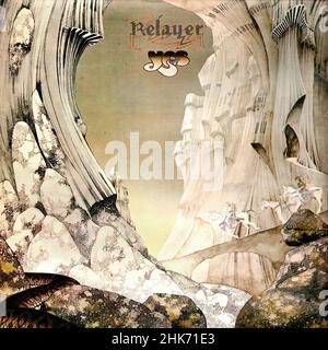 Vintage vinyl record cover - Yes - Relayer - D - 1974 Stock Photo