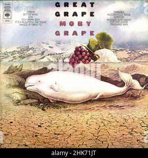 Vintage vinyl record cover - Moby Grape - Great Grape - UK - 1973 Stock Photo