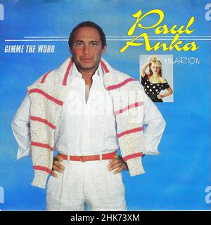 Vintage vinyl record cover - Anka, Paul - Gimme The Word - D - 1988 Stock Photo