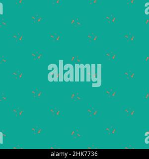 Ants seamless pattern. Insects on colorful background. Vector illustration for textile prints, fabric, banners, backdrops and wallpapers. Stock Vector
