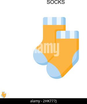 Socks Simple vector icon. Illustration symbol design template for web mobile UI element. Stock Vector