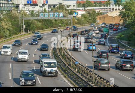 City motorway A100, Schoeneberg, Tempelhof-Schoeneberg, Berlin, Germany Stock Photo